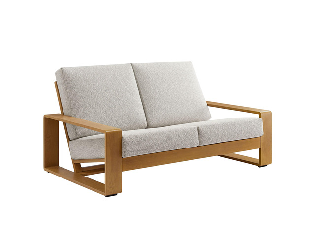 Lirienne Outdoor Patio Aluminum Faux Wood Loveseat by Modway EEI-7297 Series