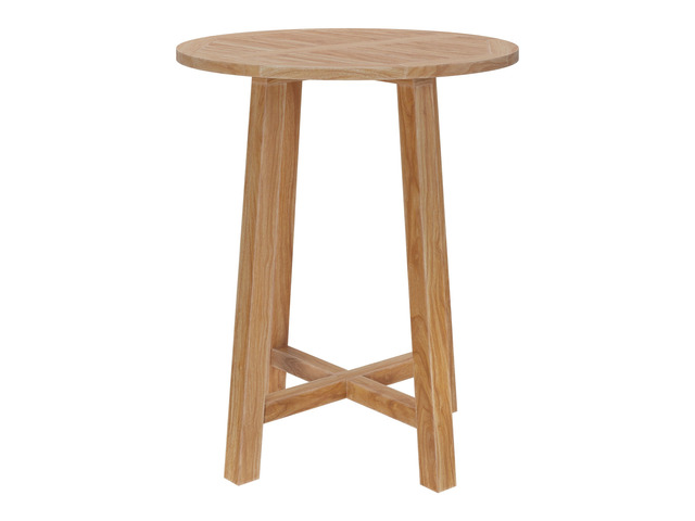 Wellspring 36' Outdoor Patio Teak Wood Bar Table