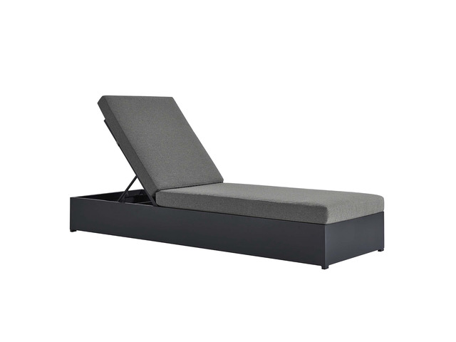 Tahoe Outdoor Patio Powder-Coated Aluminum Chaise Lounge Chair by Modway