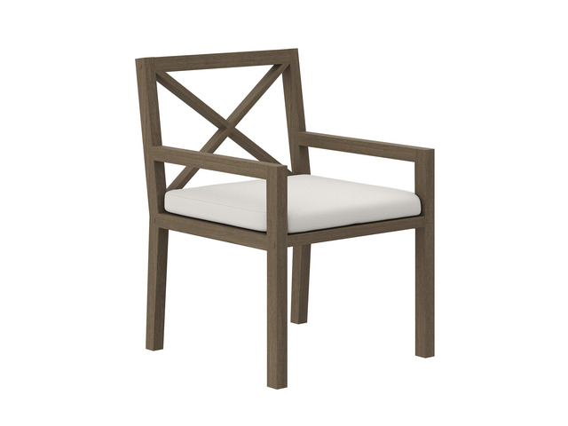 Northlake Outdoor Patio Teak Dining Armchair by Modway