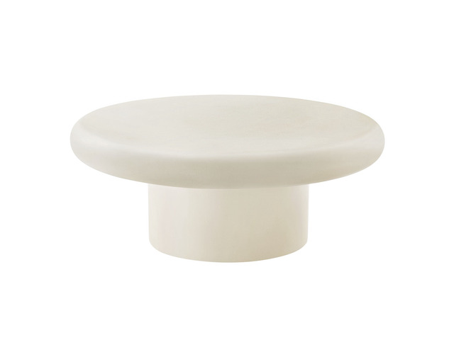 Argos and Alora Indoor - Outdoor Patio Concrete Round Coffee Table