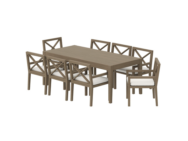 Northlake 9-Piece Outdoor Patio Teak Wood Dining Set by Modway