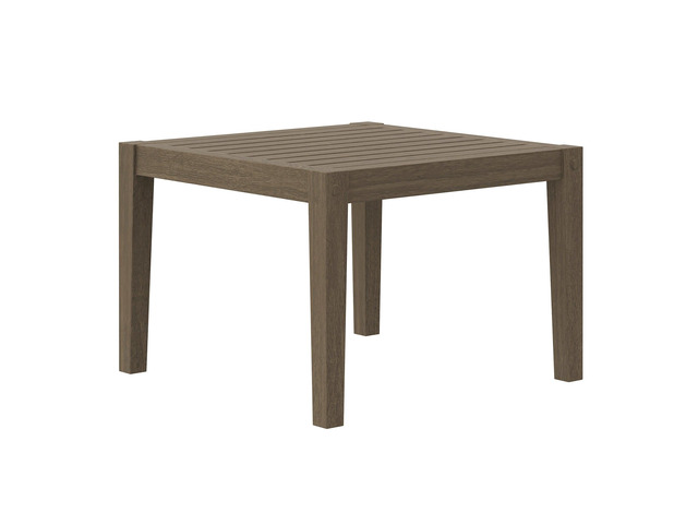 Northlake Square Outdoor Patio Teak Side Table