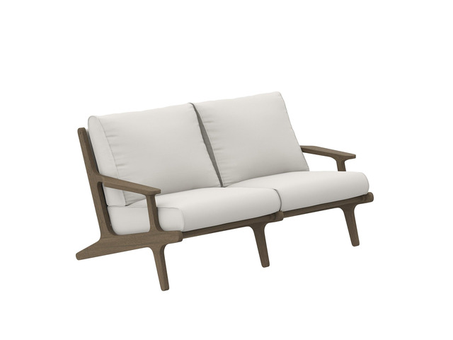 Saratoga Outdoor Patio Teak Wood Loveseat by Modway