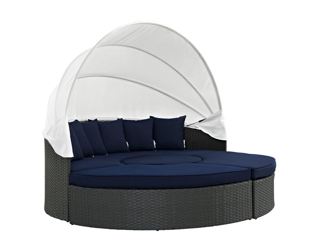 Sojourn Outdoor Patio Sunbrella Daybed Canvas Navy