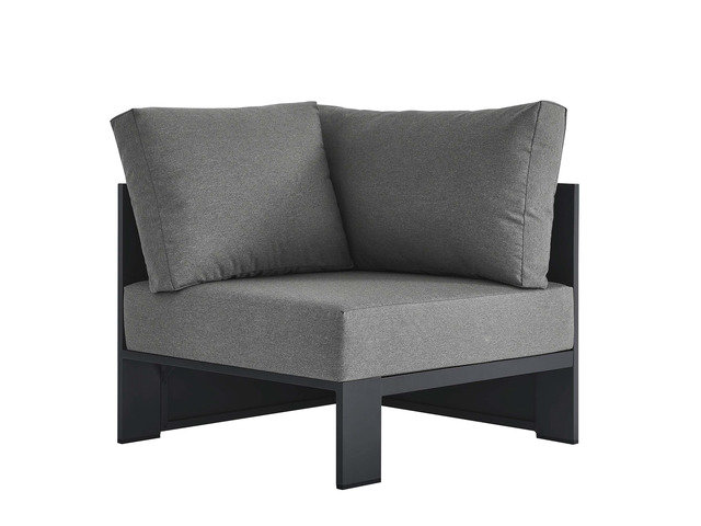 Tahoe Outdoor Patio Powder-Coated Aluminum Modular Corner Chair by Modway