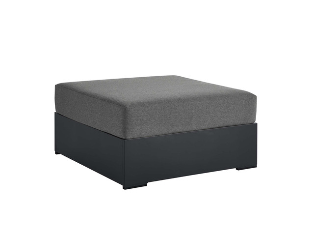 Tahoe Outdoor Patio Powder-Coated Aluminum Ottoman by Modway