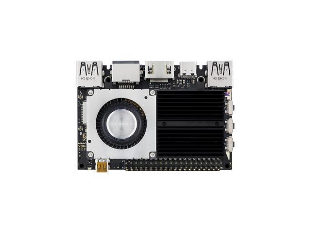 Amlogic A311D2 Single Board Computer-khadas VIM4 with 3.2 Tops NPU with Active Cooling Kit Supports 4K UI and HDMI Input, 4 Display Interfaces, LAN...