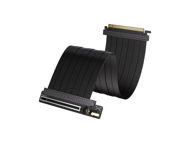 TRYX String PCIE 5.0 x 16 Riser Cable 200mm 128GB/s Vertical Graphic Card/GPU Mount Flexible PCIE 4.0 Support Near-Zero Signal Loss with EMI Shield...