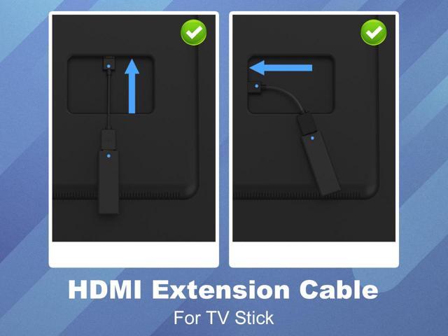 VCELINK 2-Pack HDMI Male to Female Swivel Adapter HDMI Extension Gold Plated Converter for Google Chrome Cast, Roku Streaming Stick