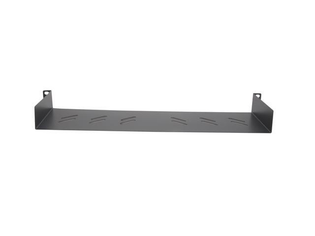 Cables Direct Online Universal 19' 1U Rack Tray, 6' Deep, No Lip, 150mm - Mount for Servers, Network Gear, and Electronics