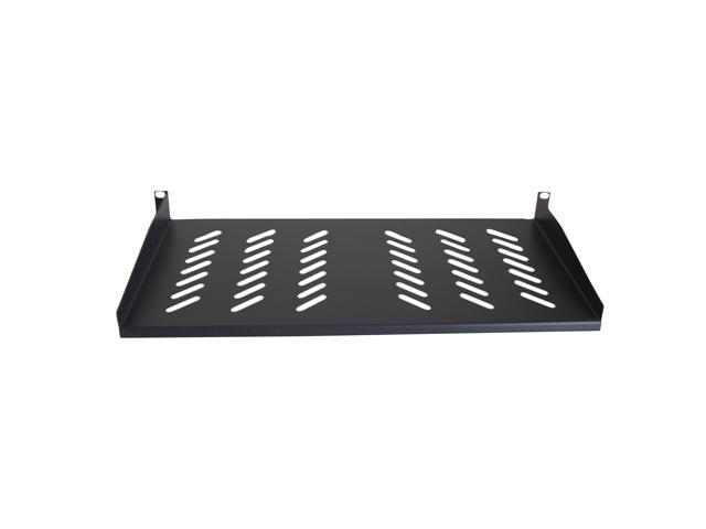 Cables Direct Online 1U Rack Mount Server Shelf - 19' Black, 10' (250mm) Depth - Heavy Duty, Space-Saving, Durable Design for Servers, Switches &...