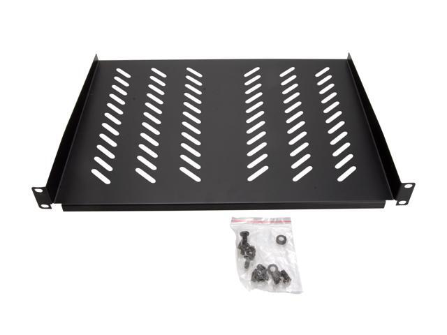 Cables Direct Online Cantilever 1U Rack Mount Vented Server Shelf - 19' Black, 14' (350mm) Depth - Heavy Duty, Space-Saving Design for Servers,...