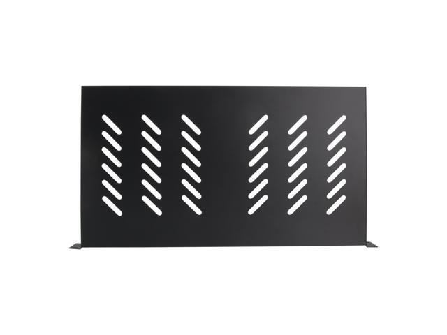 Cables Direct Online Universal Vented 1U 19' Rack Mount Shelf 10' (250mm) Deep, No Lip, Durable & Ventilated for Servers & Equipment