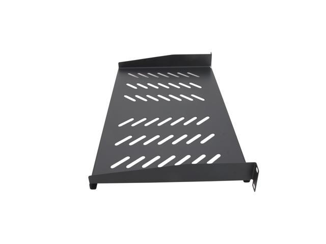 Cables Direct Online 2-Pack Vented 1U Server Shelf Rack Mount 19 Black, 10 (250mm) Deep - Heavy-Duty, Cooling Design for Servers & Networking...