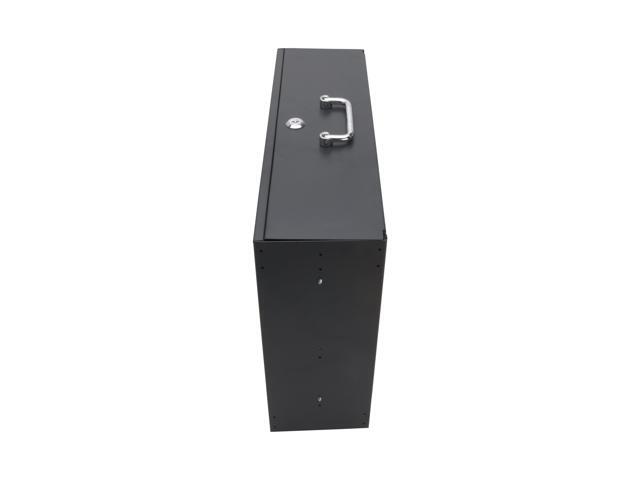 Cables Direct Online 3U Drawer Rack Mount Lockable 19 Case Heavy-Duty IT, DJ Equipment Storage with Deep Drawer, 3 Space for Secure Gear