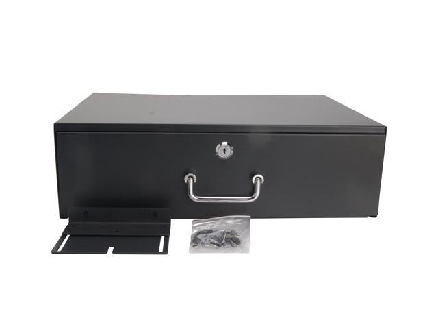 Cables Direct Online 3U Server Cabinet Case 19' Rack Mount Lockable Deep Drawer for IT, DJ Supplies Equipment Secure Storage