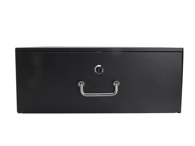Cables Direct Online 4U Server Cabinet Case 19' Rack Mount with Lockable Deep Drawer Heavy-Duty Secure Storage for IT & Networking Equipment