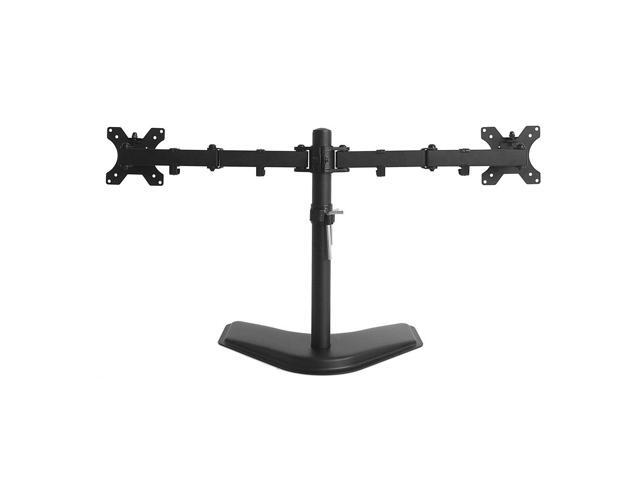 Cables Direct Online Dual Desk/ TV Monitor Standing Mount Bracket for 17-27 Inch, Double Heavy-Duty Arms, VESA 75x100mm, Easy Installation for LED,...