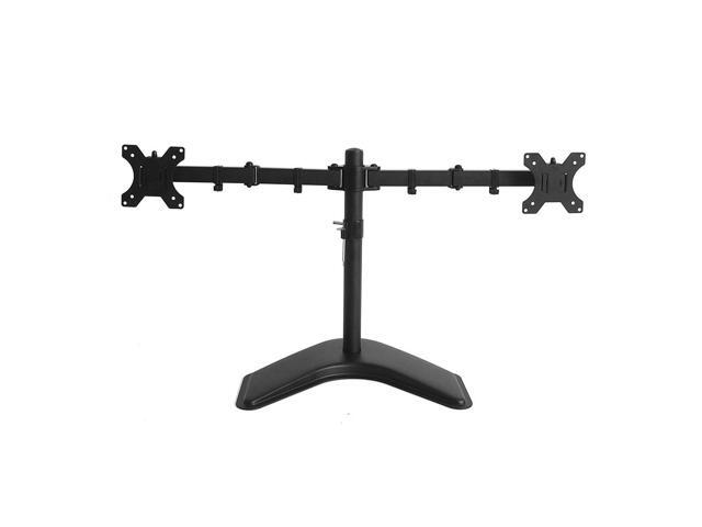 Cables Direct Online Dual Desk/ TV Monitor Standing Mount Bracket for 17-27 Inch, Double Heavy-Duty Arms, VESA 75x100mm, Easy Installation for LED,...