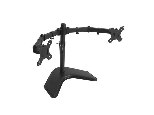 Cables Direct Online Dual Desk/ TV Monitor Standing Mount Bracket for 17-27 Inch, Double Heavy-Duty Arms, VESA 75x100mm, Easy Installation for LED,...