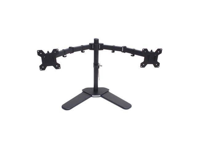 Cables Direct Online Dual Desk/ TV Monitor Standing Mount Bracket for 17-27 Inch, Double Heavy-Duty Arms, VESA 75x100mm, Easy Installation for LED,...