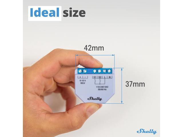 Shelly Plus 0-10V Dimmer WiFi & Bluetooth Smart Dimmer Controller Compatible with Google Home & Alexa iOS & Android App No Hub Required ...