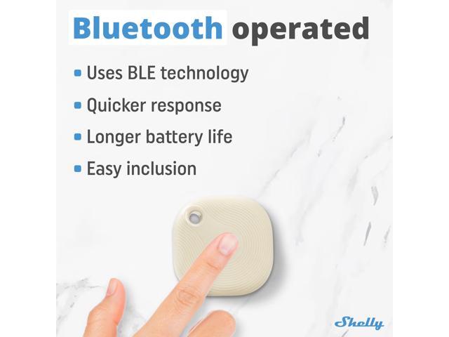 Shelly Blu Button Tough Bluetooth-Operated Multi-Click Action and Scenes Activation Button Versatile Control IP54 Waterproof Broad Range ...