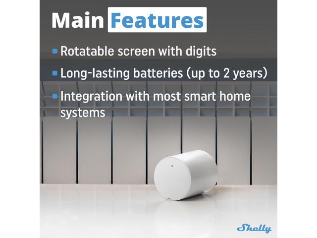 Shelly Blu TRV & Blu Gateway Gen3, Smart Thermostatic Valve, Butooth & Zigbee connectivity, Temperature Control, Home Automation