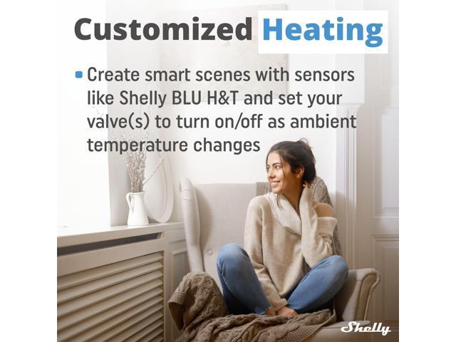 Shelly Blu TRV & Blu Gateway Gen3, Smart Thermostatic Valve, Butooth & Zigbee connectivity, Temperature Control, Home Automation