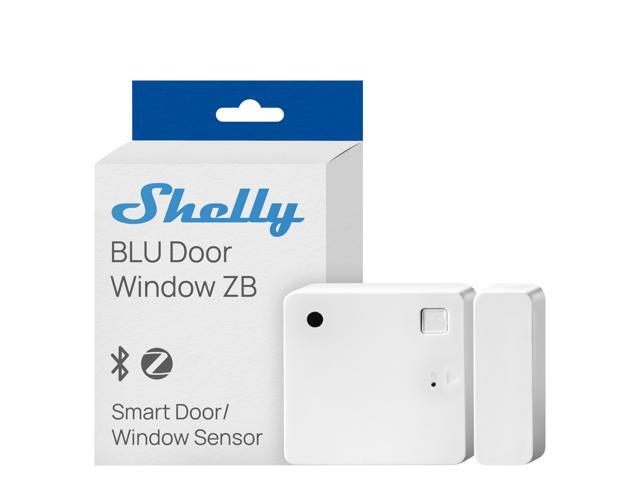 Shelly BLU Door/Window ZB Smart Door & Window Sensor with Bluetooth 5.0, Zigbee 3.0, Tilt & Light Detection- White