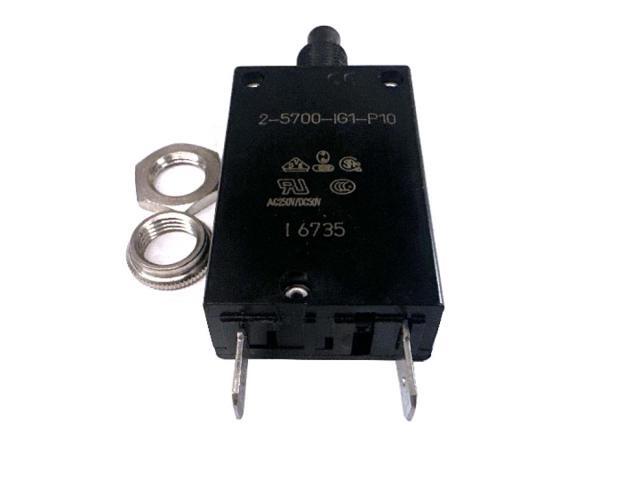 E-T-A 1 Pole 15A 250VAC 28VDC Thermal Circuit Breaker 2-5700-IG1-P10
