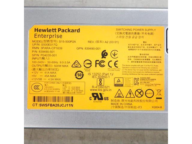 HPE 500W Power Cooling Module PCM for Primera 600 SAS/Drive Chassis P04035-001