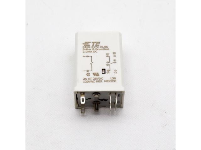 TE Connectivity R10S-E1Y2-J5.0K DPDT 5k Ohm 2A 120VAC Relay