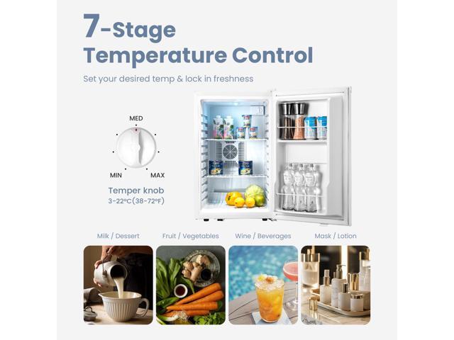 Yeego 70L Beverage Cooler - Mini Wine Refrigerator with Efficient Thermoelectric Cooling, Ideal for Stylish Home Entertaining