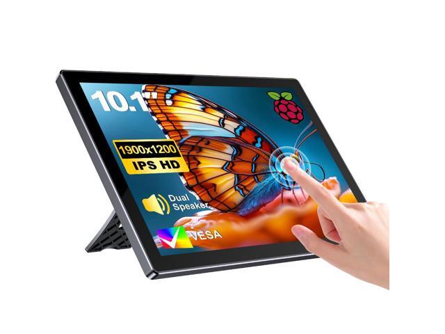 EVICIV 10.1' 1920x1200 Portable Touchscreen Monitor for Raspberry Pi 4B/3B+/3B with Case, Fan, Stand, VESA, Speaker, Type-C & HDMI