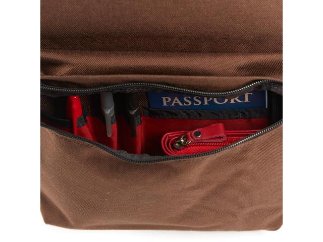 Manhattan Portage Knickerbocker 13 Inch Laptop Backpack, 13' Laptop Backpack with padded Laptop Compartment, 13 inches Laptop Backpack, Dark Brown
