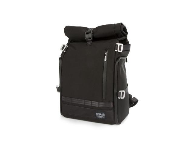 Manhattan Portage Focus Camera Bag, Camera Backpack with Roll Top Design, Camera Bag with Removable 15' Laptop Sleeve, Black
