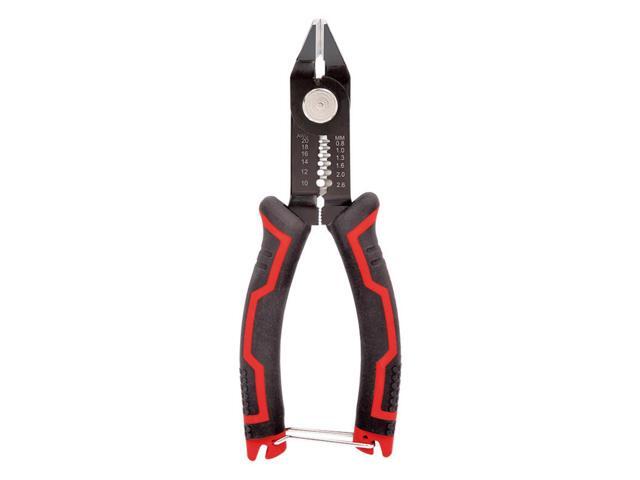 SYSTON CABLE TECHNOLOGY 6-inch Wire Stripper and Cutters, 10-20 AWG Wire Stripper Tool Precision Flush Plier with Safety Lock and Curved Bevel...