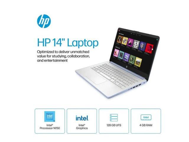 HP - 14" Laptop - Intel Processor N150 2025 - 4GB Memory - 128GB UFS - Sky Blue - image 5
