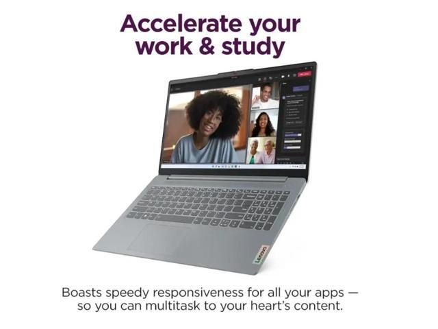 Lenovo - IdeaPad Slim 3i 15.6" Full HD Laptop - Intel Core i3-N305 2023 - 8GB Memory - 128GB UFS - Arctic Grey - image 4