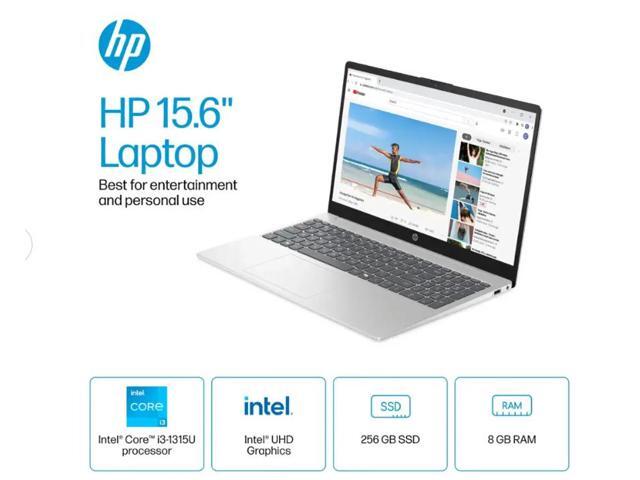 HP - 15.6" Touch-Screen Laptop - Intel Core i3 1315U 2023 - 8GB Memory - 256GB SSD - Natural Silver - image 3