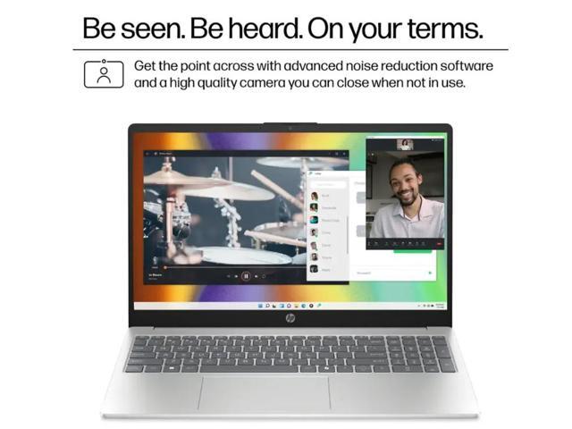 HP - 15.6" Touch-Screen Laptop - Intel Core i3 1315U 2023 - 8GB Memory - 256GB SSD - Natural Silver - image 4