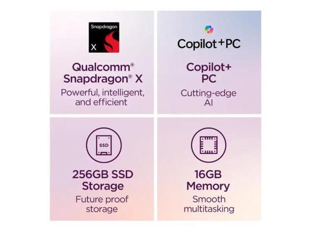 Lenovo - IdeaPad Slim 3x - Copilot+ PC - 15.3" 2k Touchscreen Laptop - Snapdragon X X1-26-100 2025 - 16GB Memory - 256GB SSD - Luna Grey - image 3