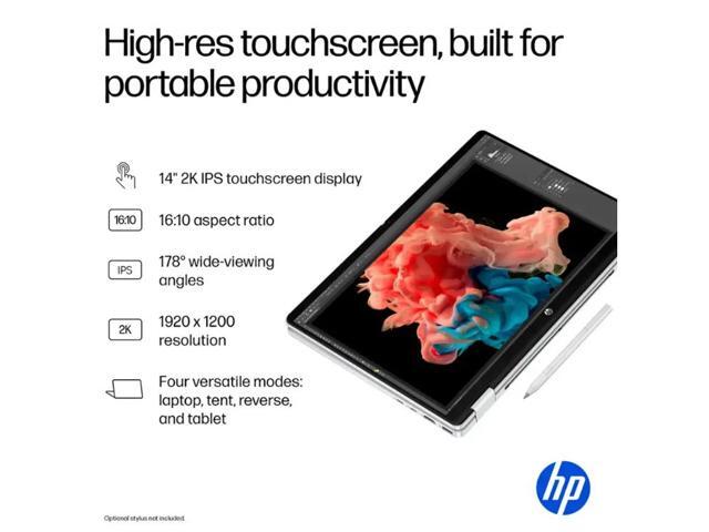 HP - OmniBook 5 Flip 2-in-1 14" 2K Touch-Screen Laptop - Intel Core 7 150U 2024- 16GB Memory - 512GB SSD - Glacier Silver - image 4