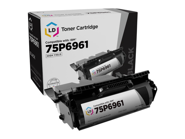 LD Products Remanufactured Toner Cartridge Replacement for IBM 75P6961 High Yield (Single Black Cartridge)