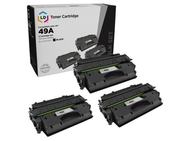 LD Products Compatible Toner Cartridge Replacement for HP 49A Q5949A (Black, 3-Pack)