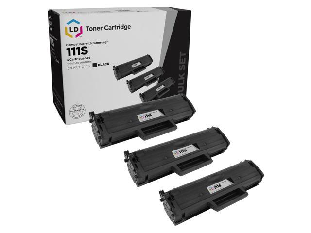 LD Products Compatible Toner Cartridge Replacement for Samsung MLT-D111S (Black, 3-Pack)