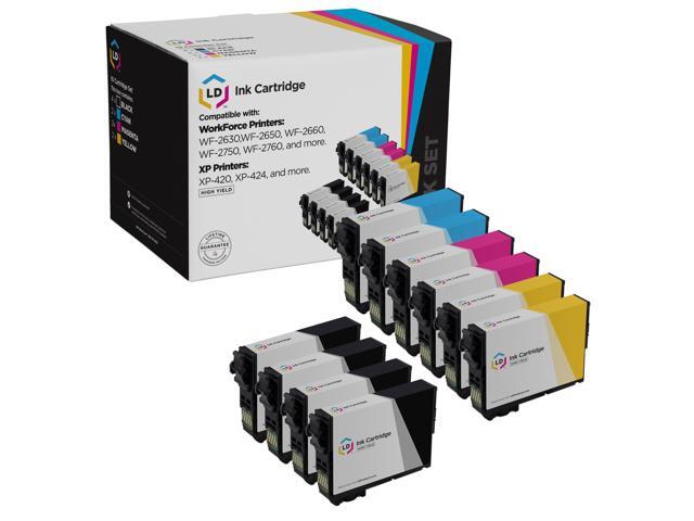 LD Products Replacement for Epson 220XL Ink Cartridges 220 XL (4 T220XL120 Black 2 T220XL220 Cyan 2 T220XL320 Magenta 2 T220XL420 Yellow 9-Pack).