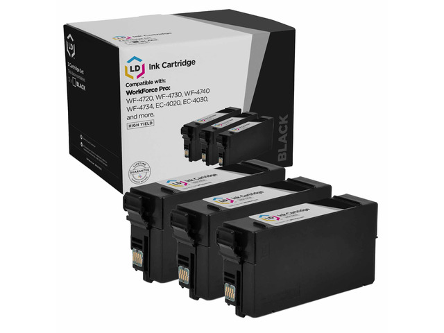 LD Products Remanufactured Replacement for Epson 802XL Ink Cartridges 802 T802XL T802 (Black 3-Pack)